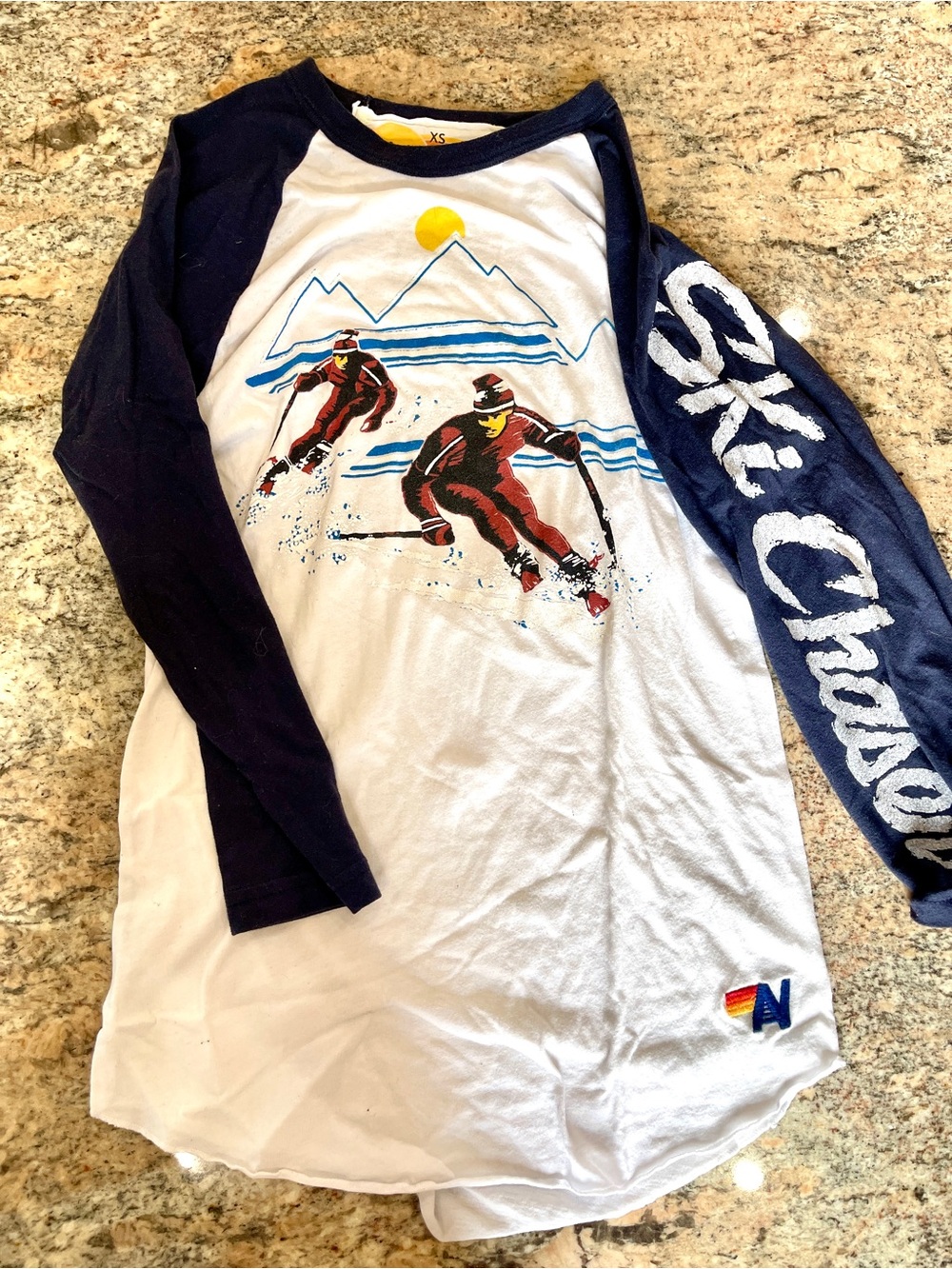 Aviator Nation long sleeve tee Vintage ‘Ski Chaser’